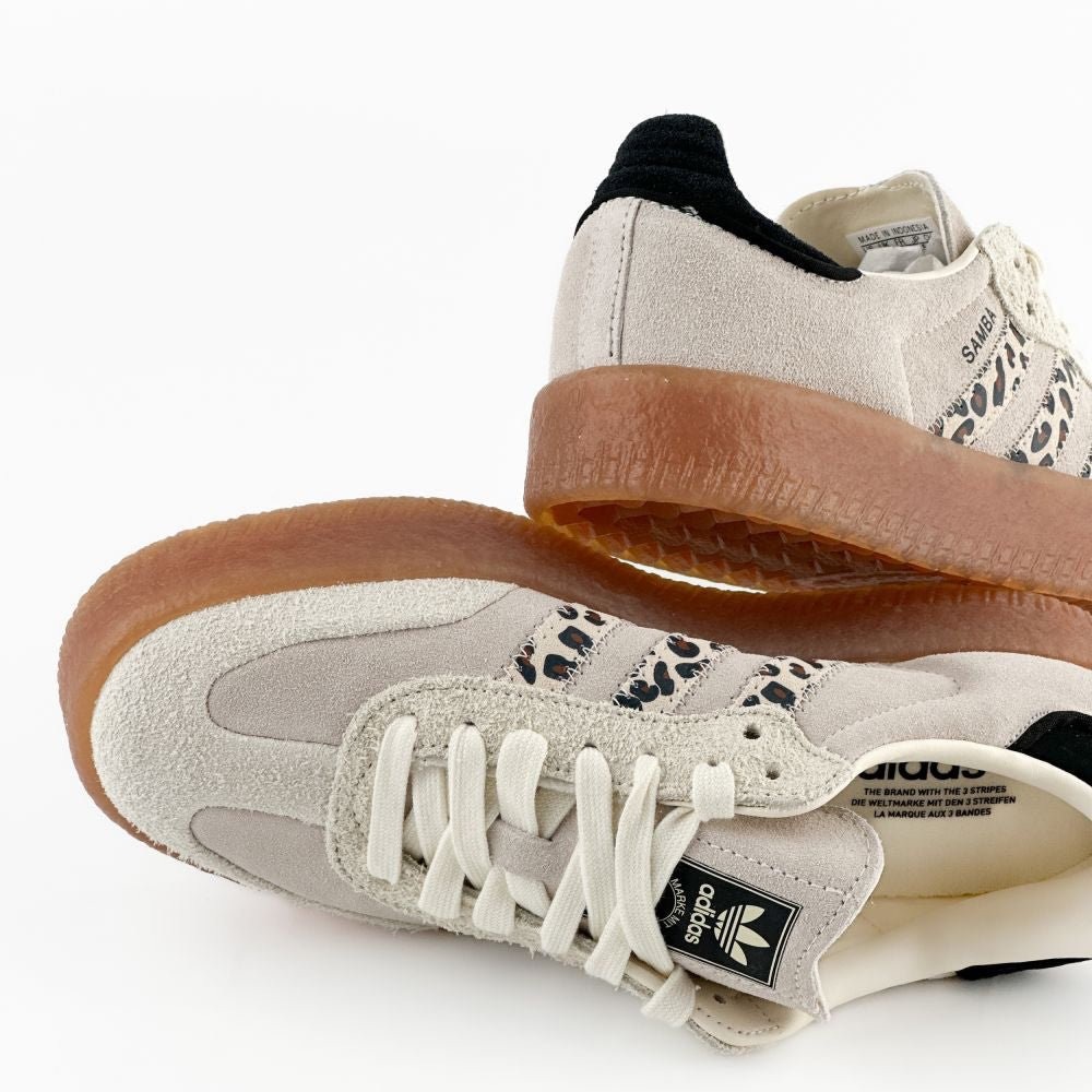 Adidas Samba / leopard , off white